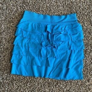 🐶🐶Piper Faves medium 7/8 blue ruffle pencil skirt🐶🐶